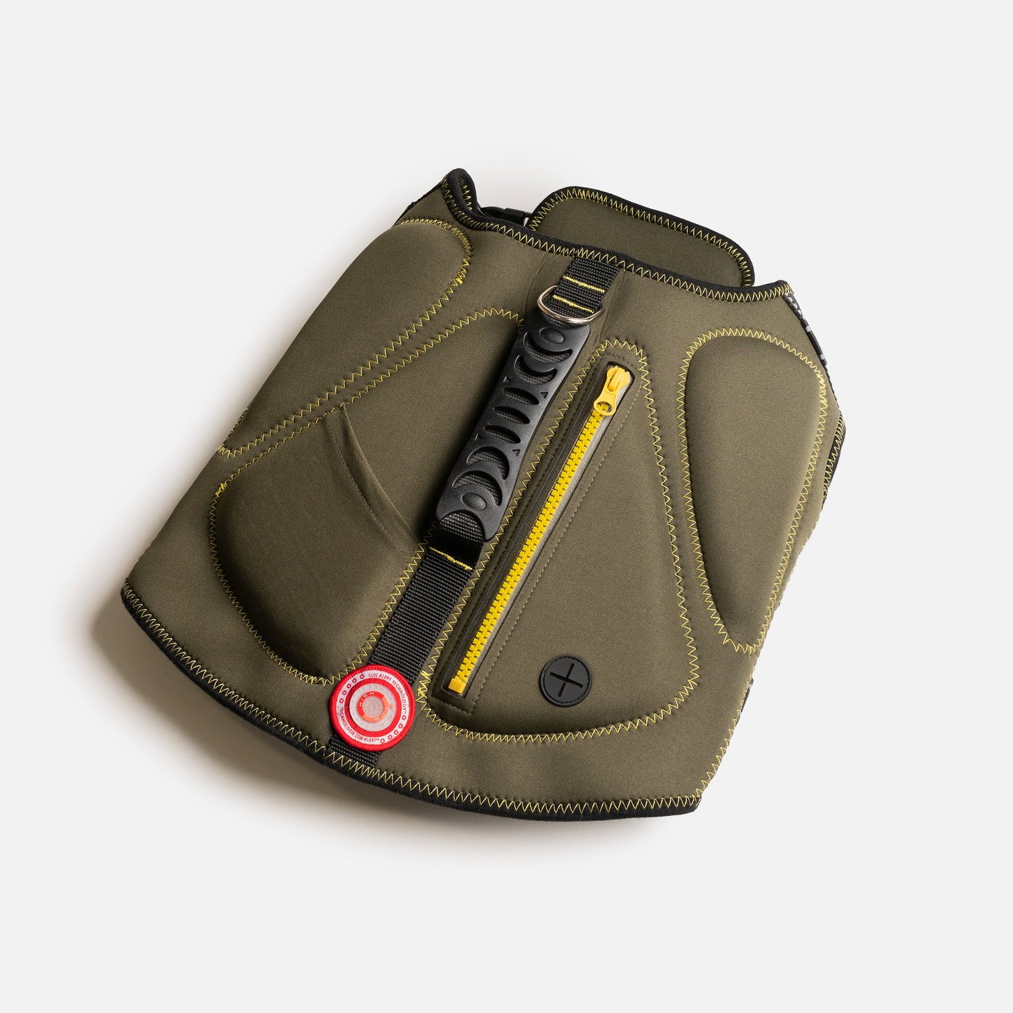 ๐พ๐ค Khaki Neoprene Dog Life Jacket โ Safe & Stylish Buoyancy Vest