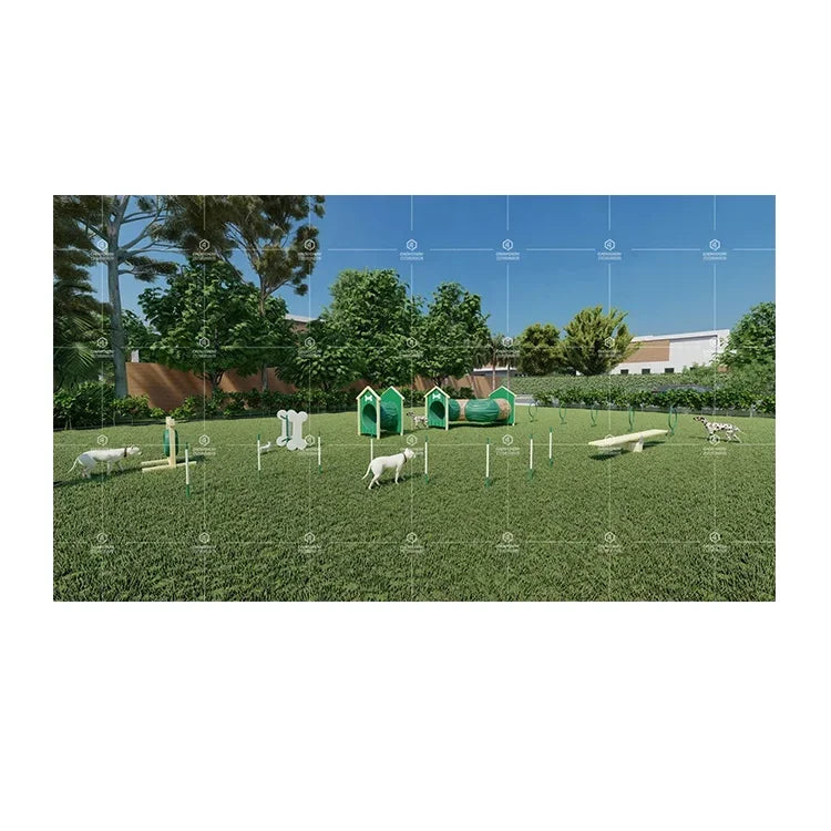 QiaoQiao Cheap Backyard Country Pet Park Training Equipment Outdoor