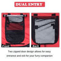Foldable Pet Bike Travel Bicycle Carrier, Red