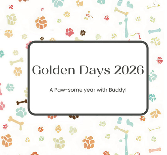 Golden Days 2026: A Paw-some Year with Buddy Calendar