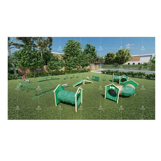 QiaoQiao Cheap Backyard Country Pet Park Training Equipment Outdoor