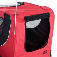 Foldable Pet Bike Travel Bicycle Carrier, Red